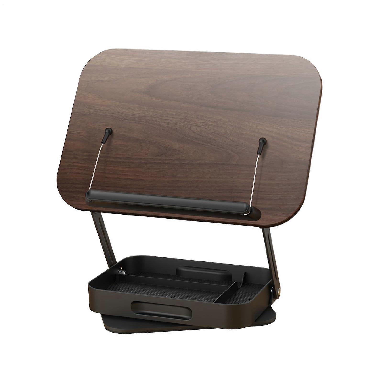 Adjustable Shelf with Storage Space 360Degree Rotating Reading Stand Telescopic Stand For Textbooks And Tablets