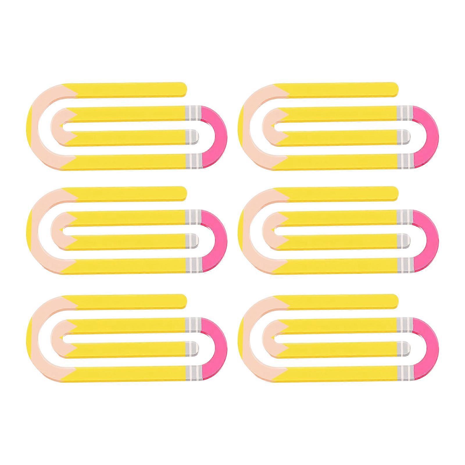 Recyclable Heart Molded Clip Clamps For Organizing Articles Books Dense Desk Rudiments Multicolor