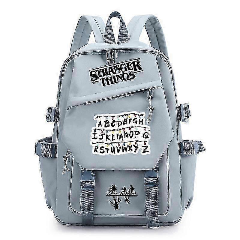 25-26 Stranger Things Print Backpack Teens School Bag Multi-functional Large Capacity Durable Material Multiple Colors