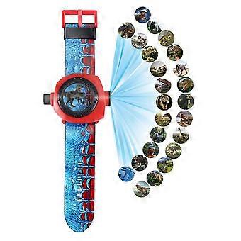 Dinosaurus Projector Horloge voor Kinderen - 24 Afbeeldingen Leuke Zaklamp Lichtgevend Speelgoed Educatief Schoolcadeau Elektronische Horloges voor Kinderen