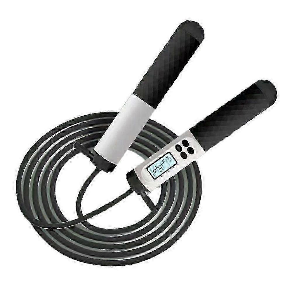 Adjustable Skipping Rope, Weighted Jump Rope, Ergonomic Handles for Home Workouts, Gym, Cardio, Smart Skipping Rope with Calorie Counter, Portable, 20