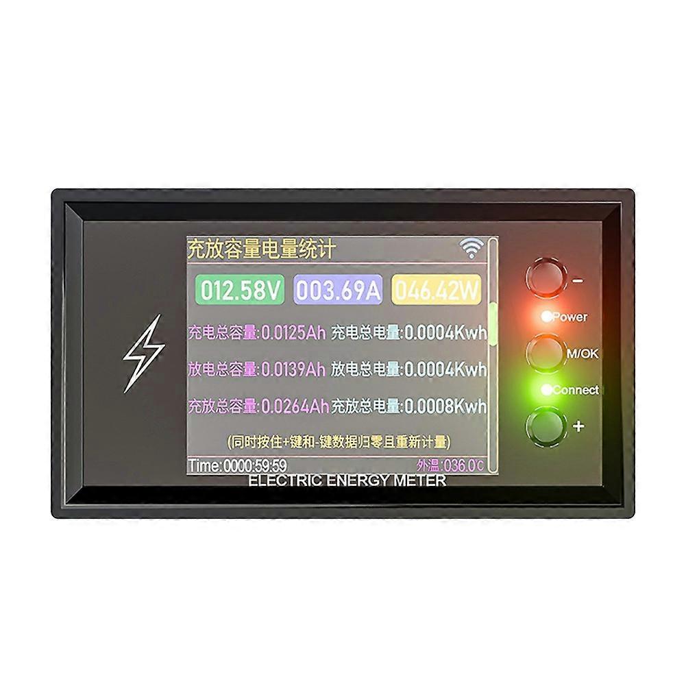 CW20 420V WiFi Tuya Smart Digital Lithium Battery Capacity Detection Tester DC Voltage Current Power Coulomb Meter 300A
