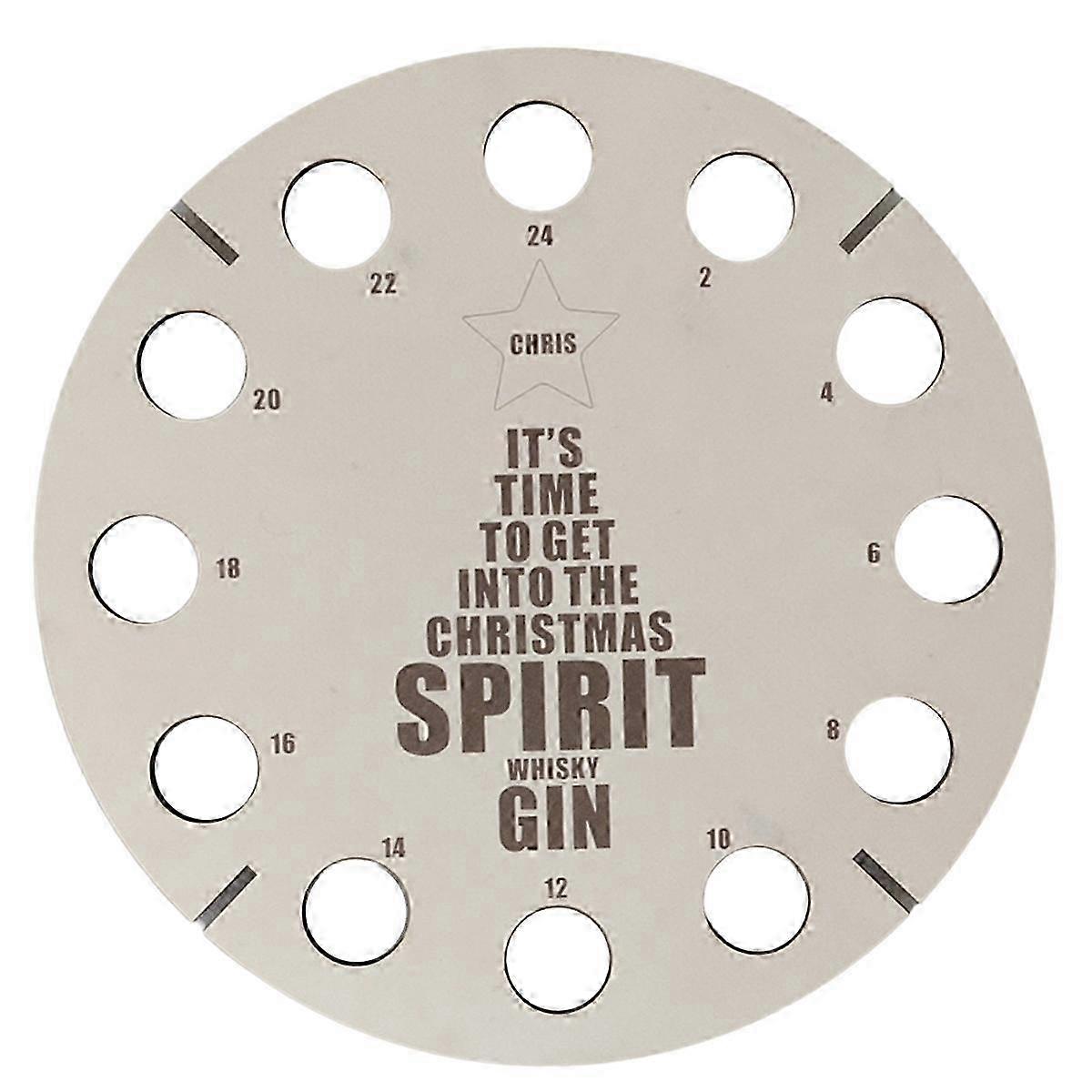 Advent Beer Rack for Wooden Christmas Tree Bottle Calendar Display