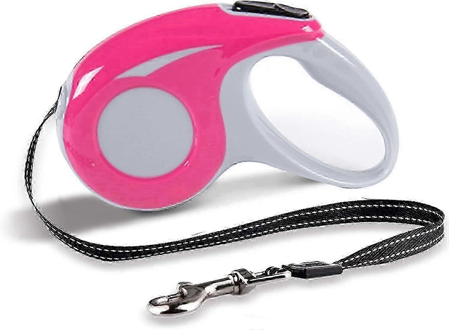 Retractable Dog Leashes,L:5m,Maximum 15kg (Red)