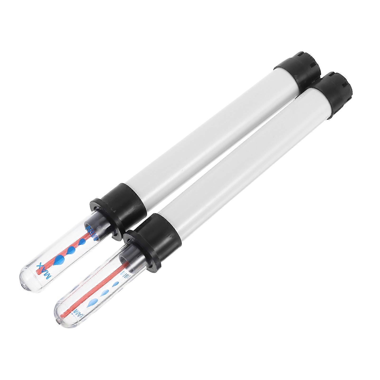 Merryhapy Water Level Indicator For Indoor Plant Care Cylindrical White 16.50X2.00X2.00CM Water Shortage Reminder 2Pcs