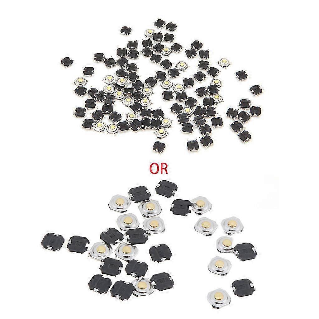 100 x Waterproof Microswitch Tactile Tact Push Button Switch Momentary SMD 4 Pin