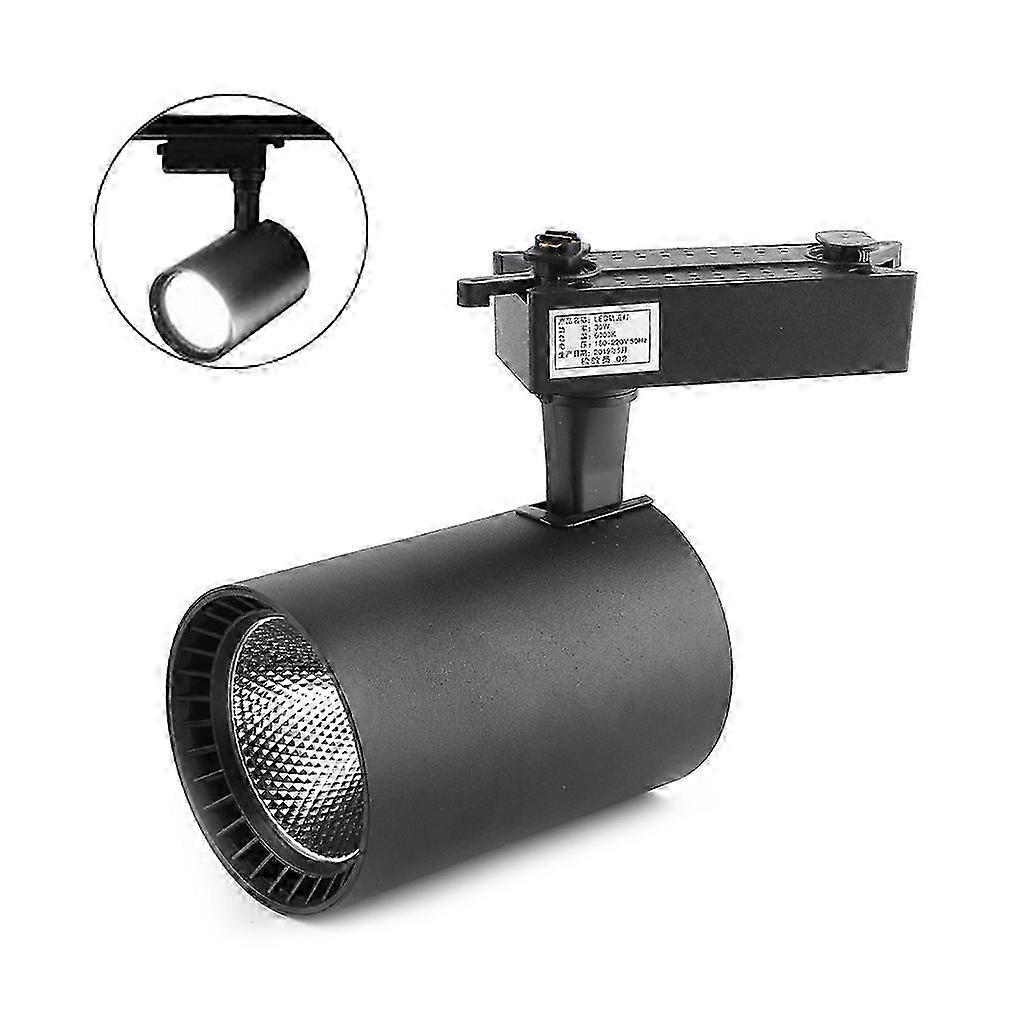 Black Track LED Light COB Rail Spotlights Lamp Tracking Fixture For Store Shop f