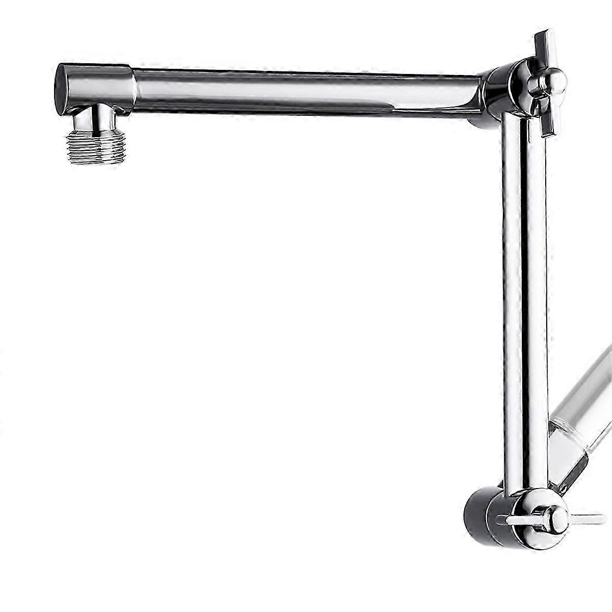 Rainfall Shower Head Extension Arm Adjustable with Lock Joint 12inch
