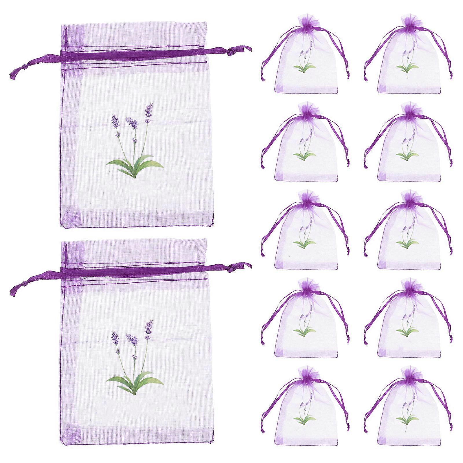 Aromatherapy Sachets Gauze Lavender Bags for Storage 20Pcs Mesh Organza Bags