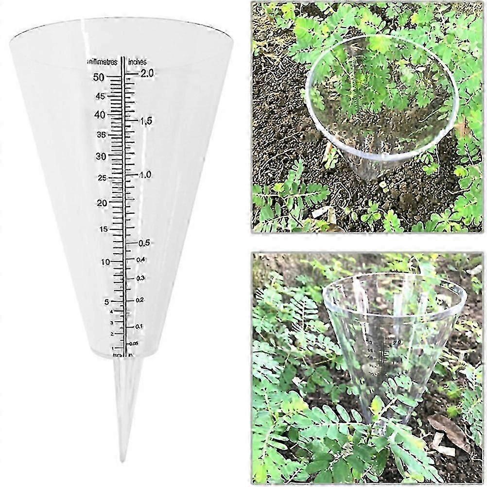 Garden Rain Measurement Device Plastic Rain Measuring Cups For Precise Outdoor Water Monitoring Clear Scale Rain Meter Ensuring Maximum Accuracy