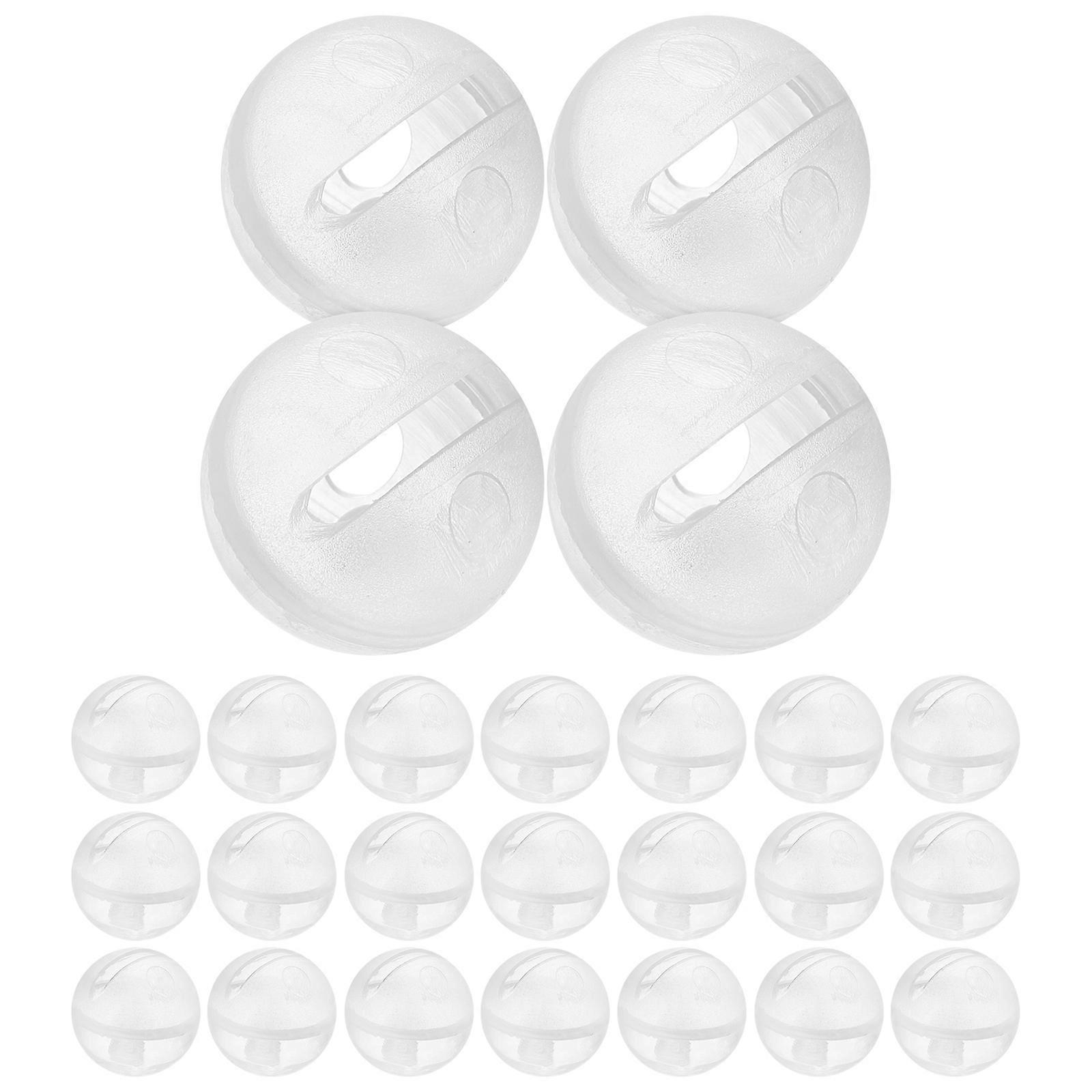 Transparent Plastic Rattle Balls for Home 30 Pieces Toys Enhancing Auditory Development