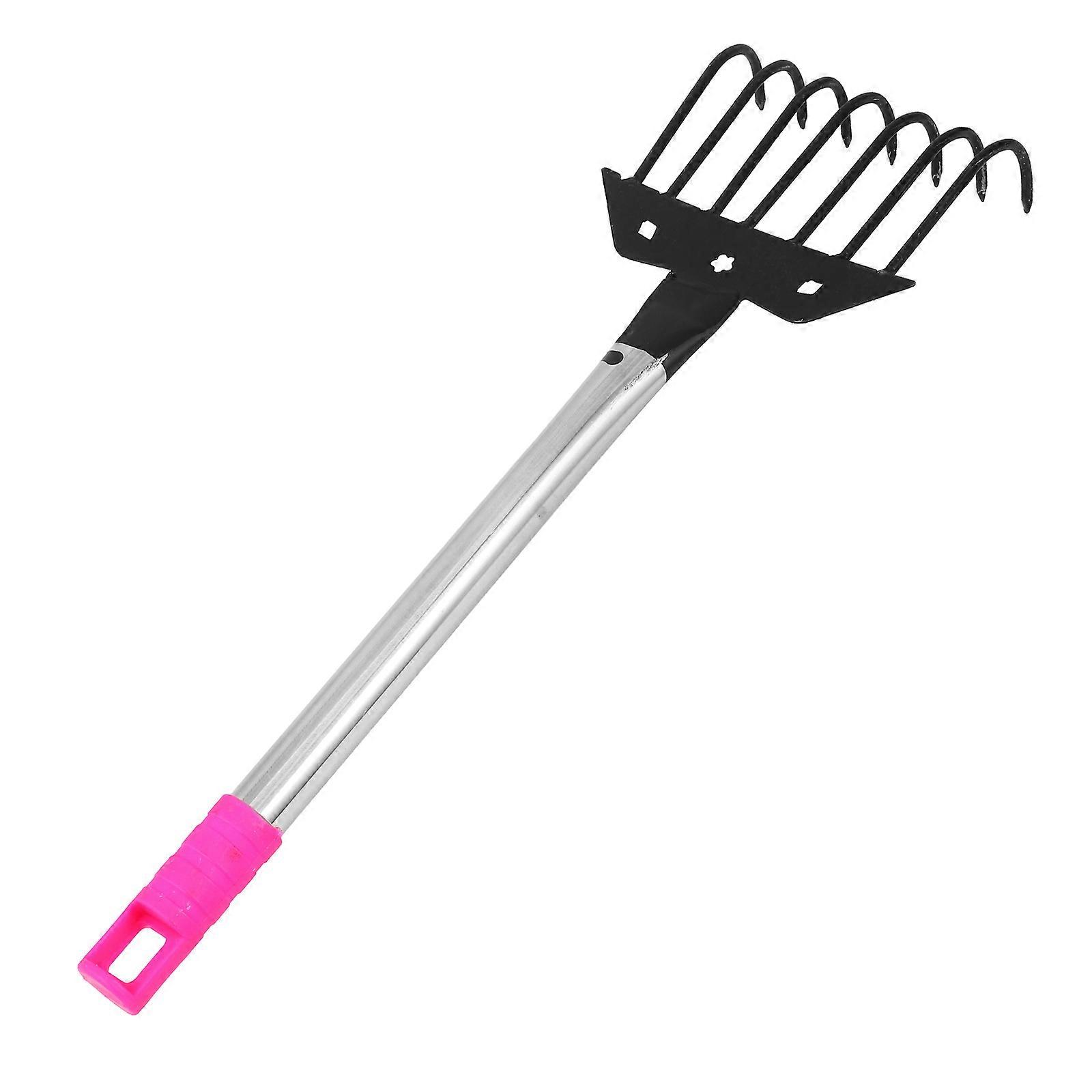 Seven-Teeth Garden Hand Rake for Soil Preparation Lightweight