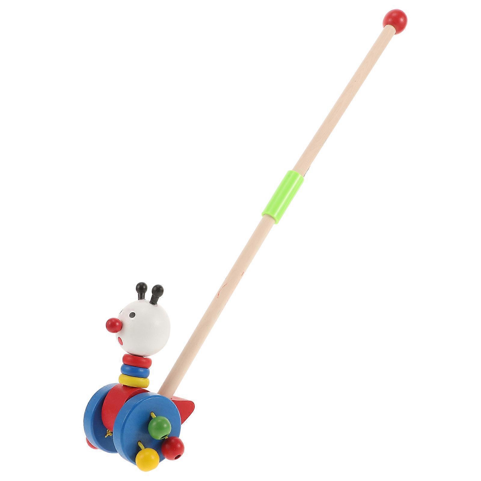 Wooden Push and Pull Toy for Baby Walking Support