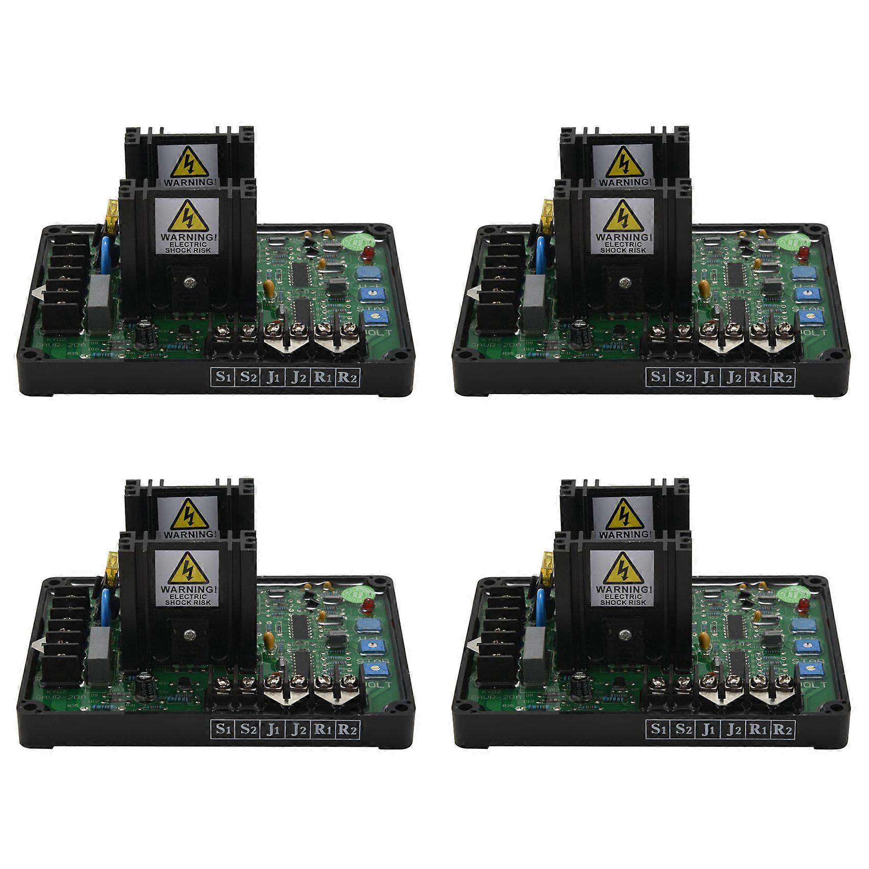 4X Gavr-20A Av Universal Brushless Automatic Voltage Regulator Module Avr Generator 220/400Vac Frequency Protection