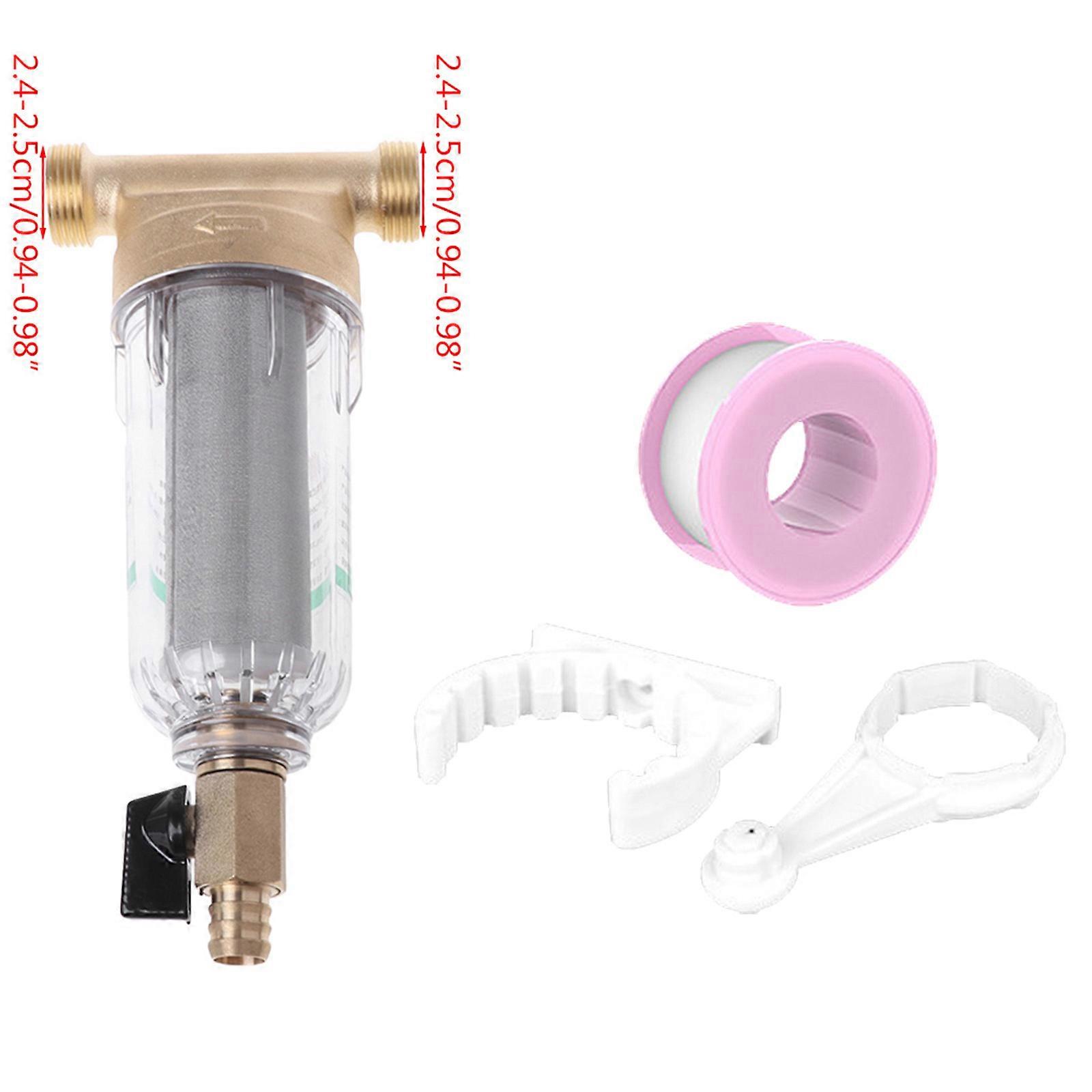 6 Points Front Purifier Copper Lead Water Filter Home Dust Stainless Mesh Faucet  Multicolor