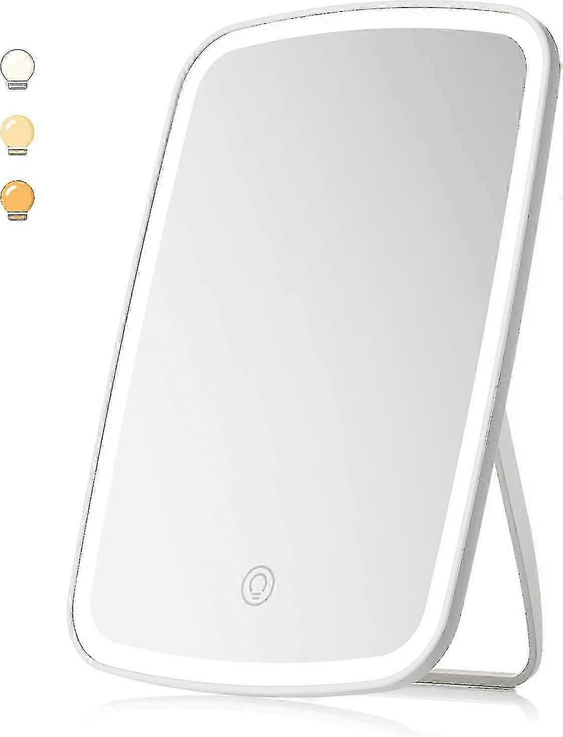 Makeup Mirror With Light, Usb Rechargeable Adjustable Light Brightness Light Up Mirror