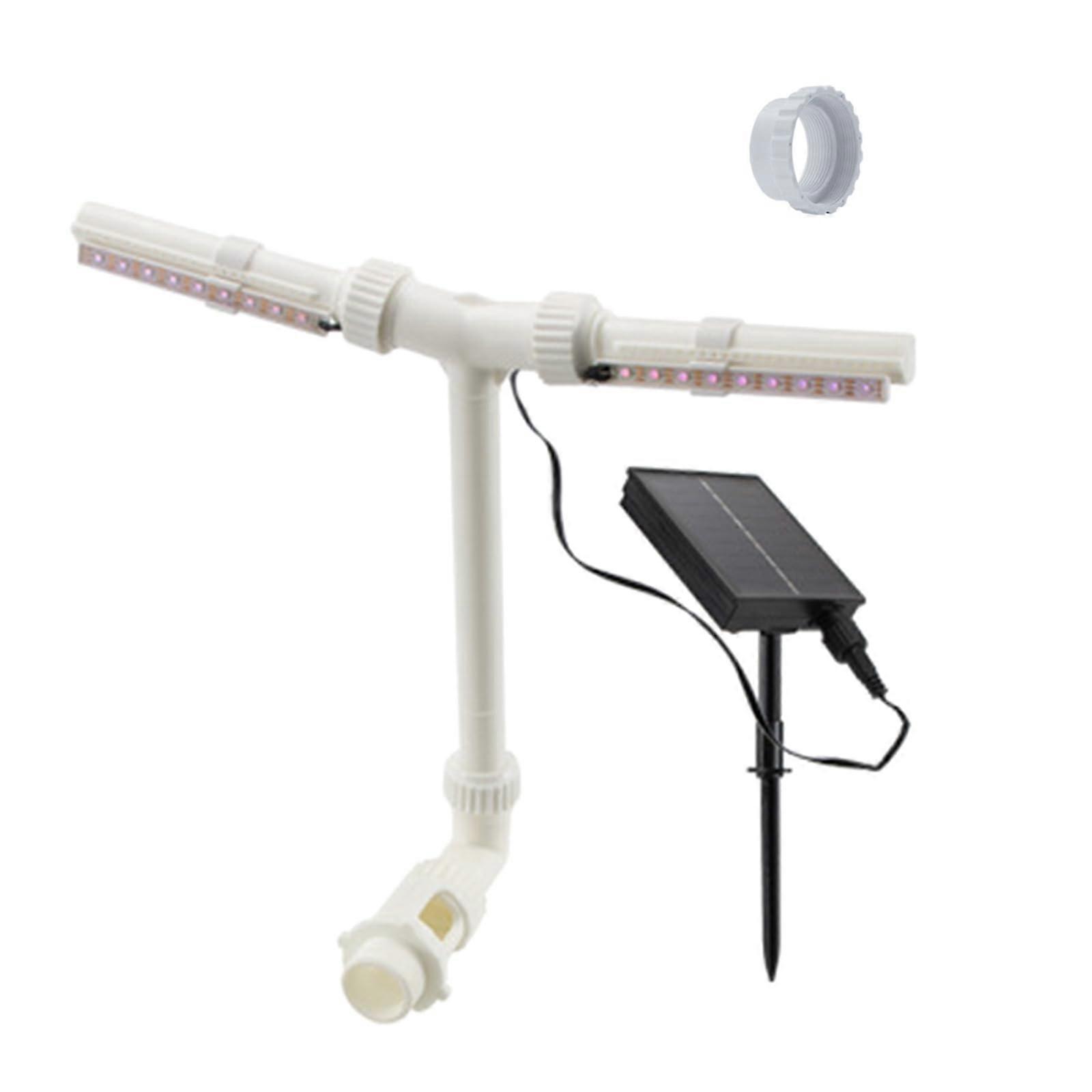 Solar Fountain Pump with LED Lights, 6 Modes, Smartphone Control, Adjustable Flow for Outdoor Garden