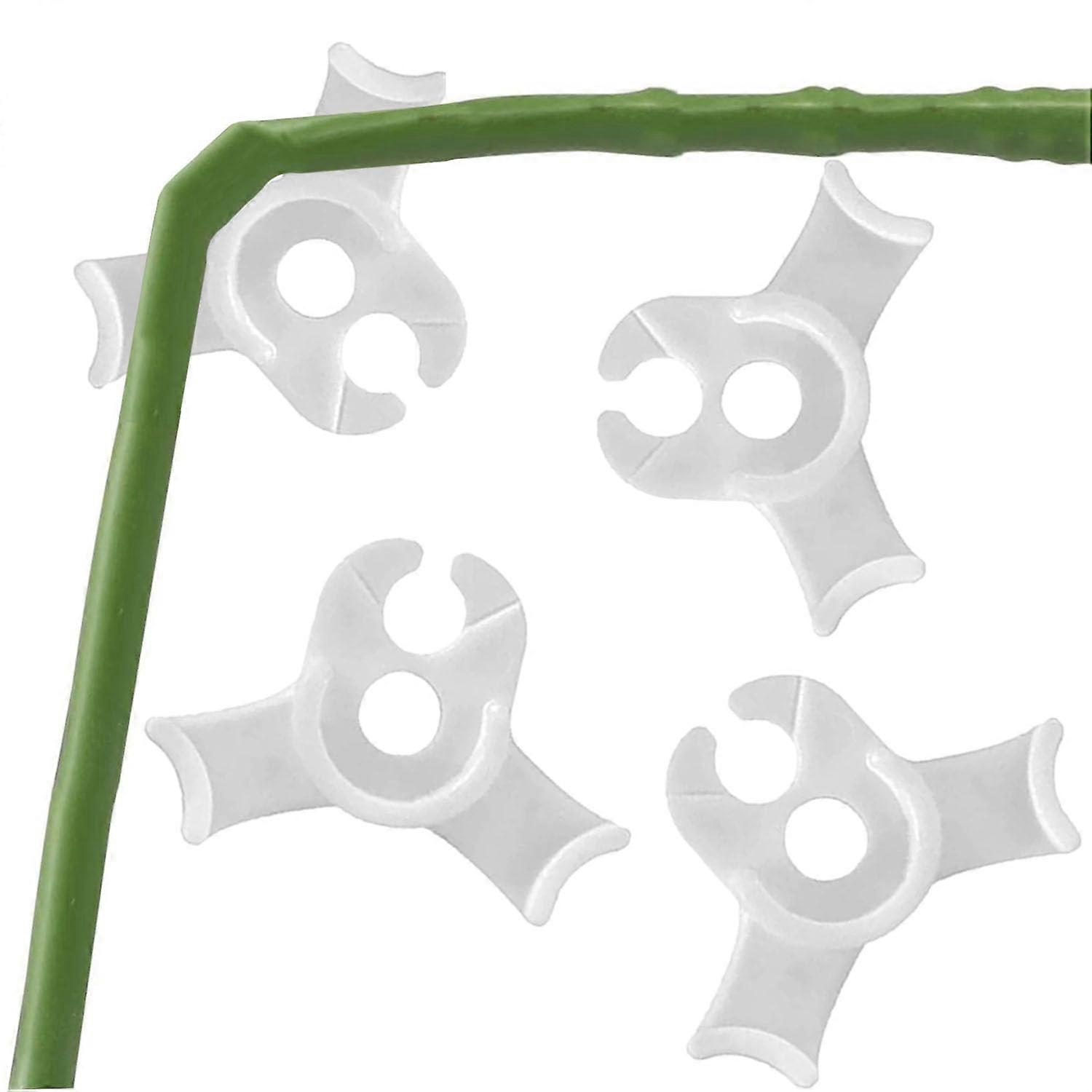 40 Pcs 90 Degree Plant Training Clips Adjustable Stem Support Low Stress Training for Plants White