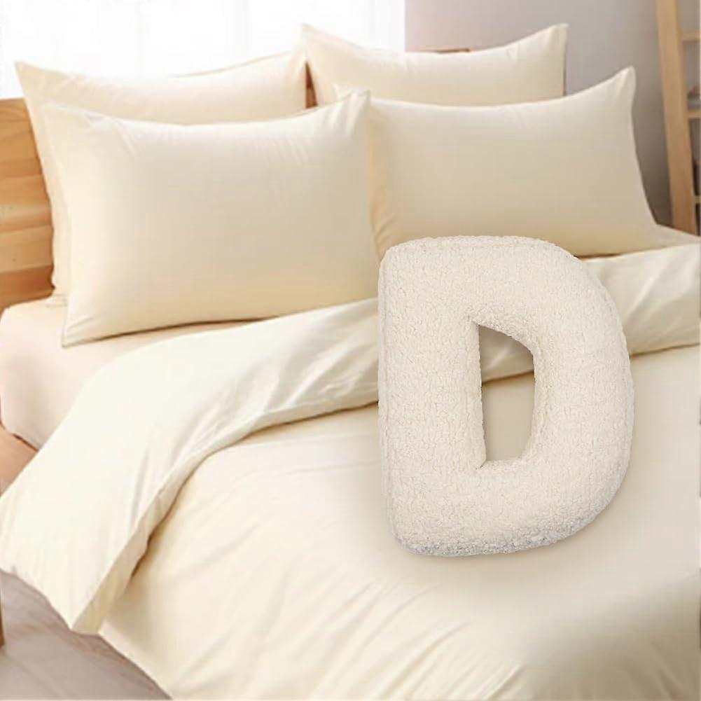 Letter Pillow Plush Alphabet Cushion Soft Initial Decor for Bed Sofa Car Nursery A to Z