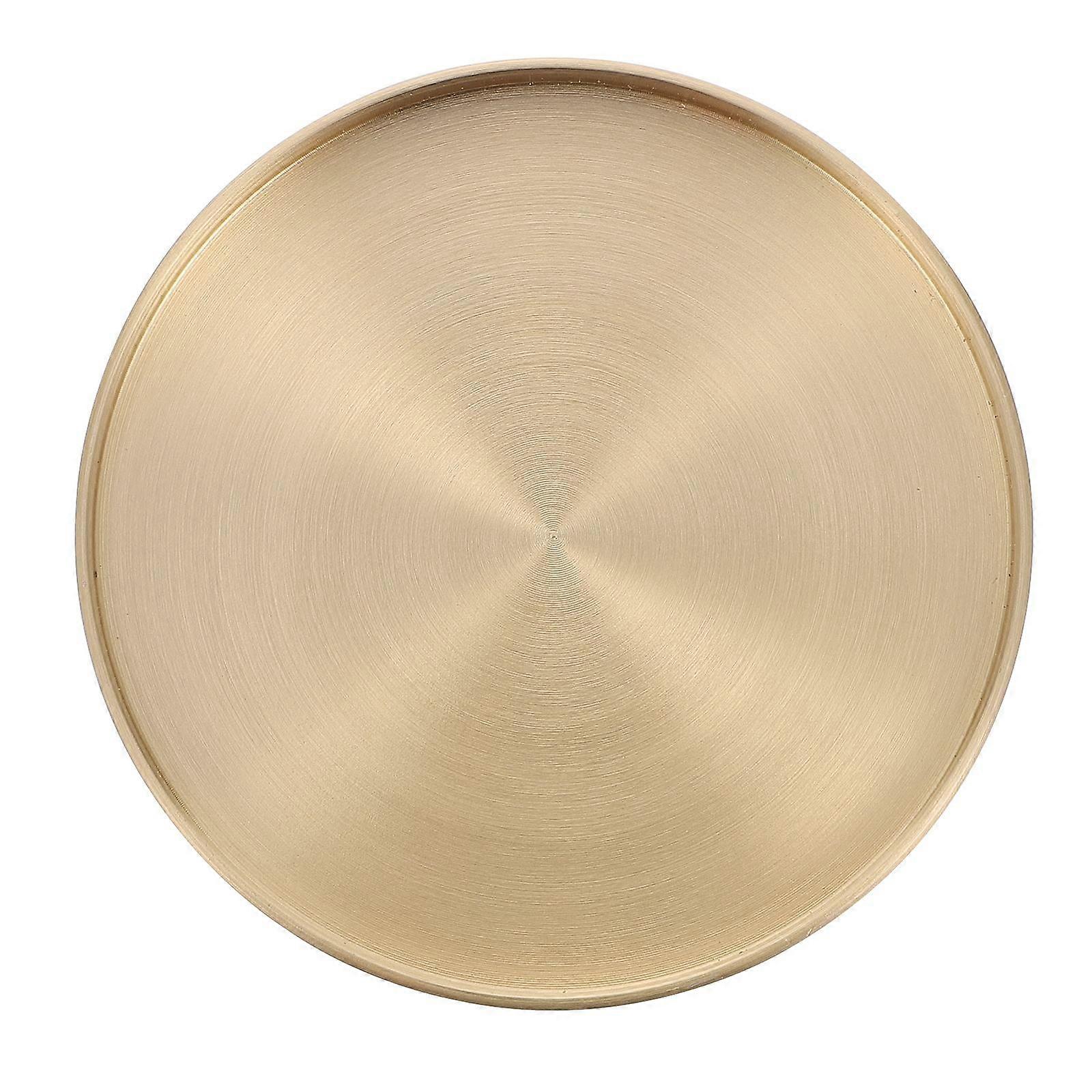 Brass Coasters Tea Cup Mats Round Shaped Heat Resistant Coasters for Drinking