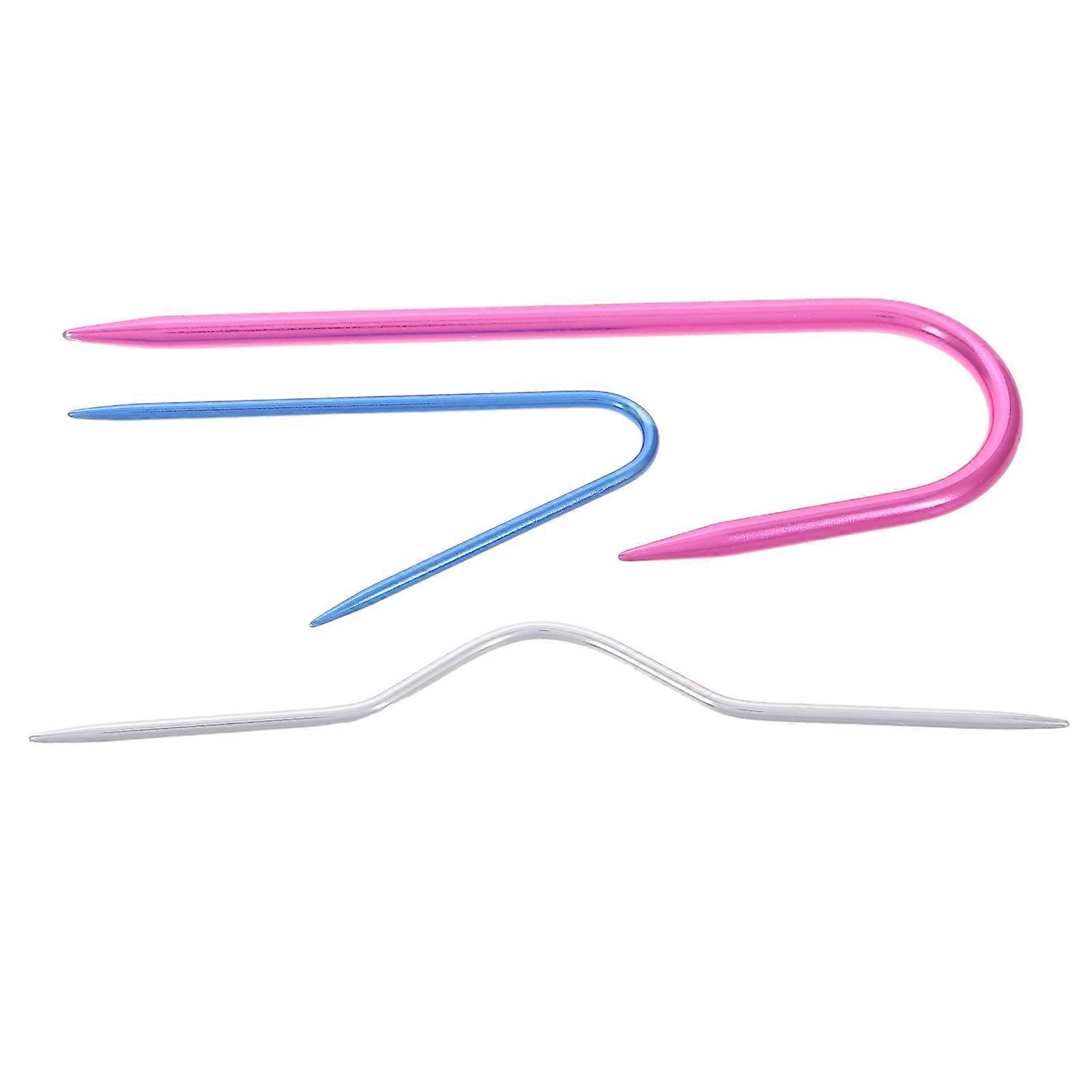 Aluminum Needle Tool U Shaped Set for Yarn Knitting 3Pcs