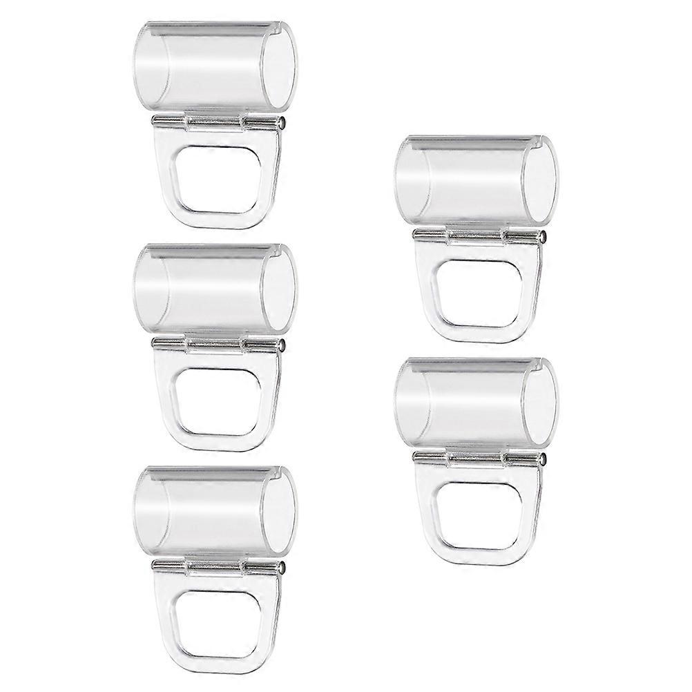 Transparent Curtain Retainer Holder Roller Shades Pull Down Clips 5Pcs