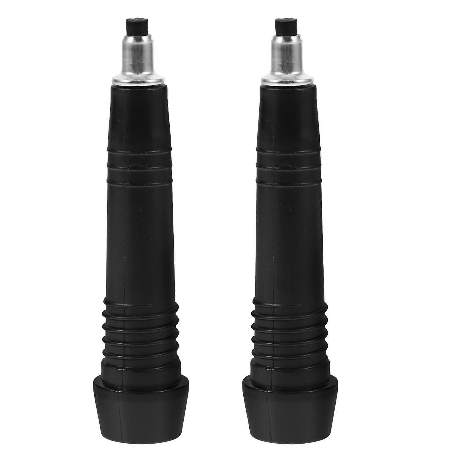 Trekking Pole Tips Carbon Steel Cane Tip for Replacement 2Pcs Black