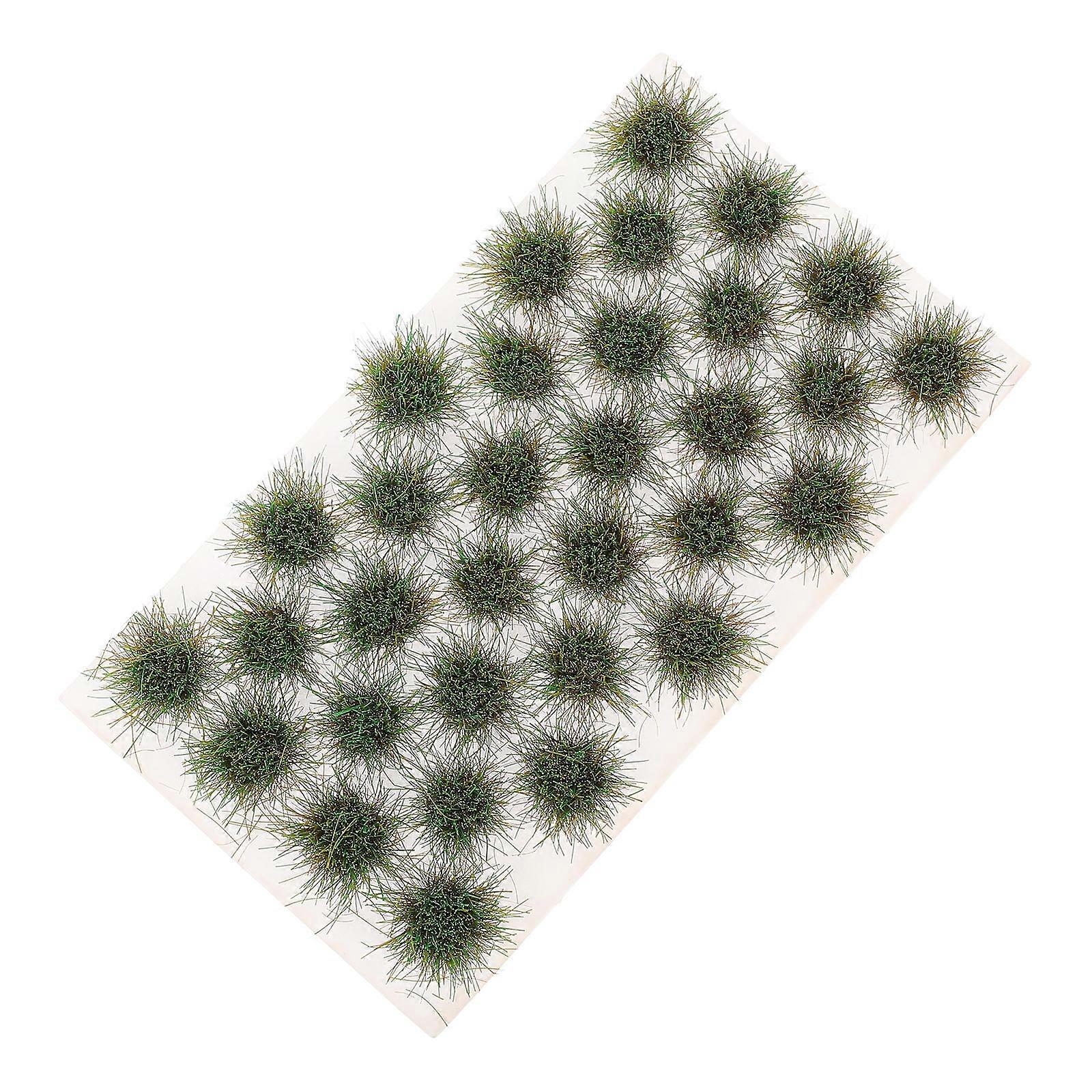 Simulation Grass Tufts Miniature Grass for DIY Crafts 1Set Plastic Green