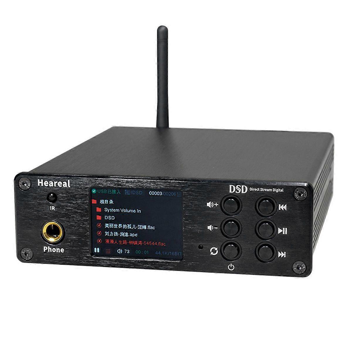 Dual-Core ES9038 DSD512 Bluetooth 5.4 USB Decoder HIFI Audiophile Earphone Amplifier Support Headpho