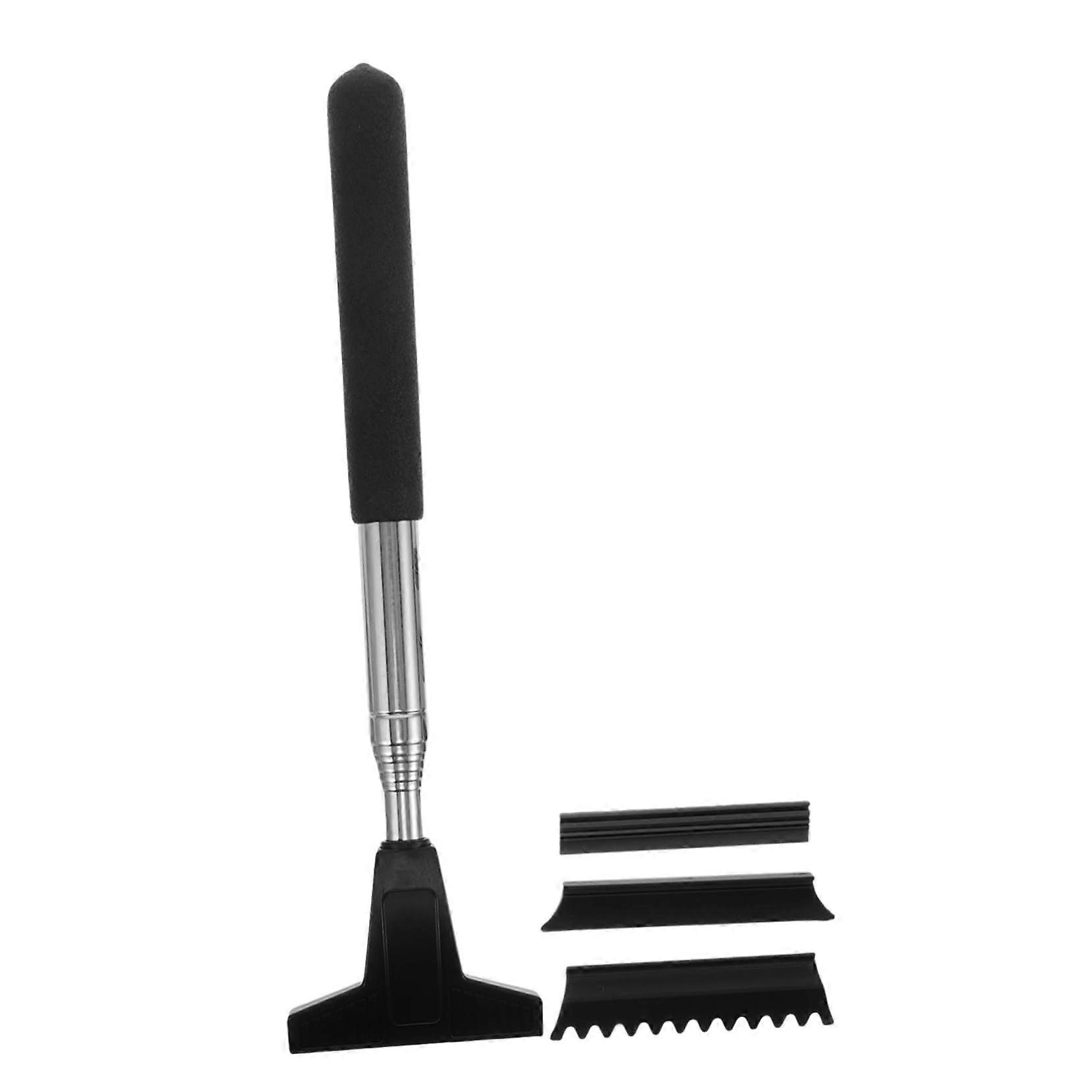 Car Mirror Cleaner with Retractable Long Handle, Dual Function for Windshield and Mirror Cleaning