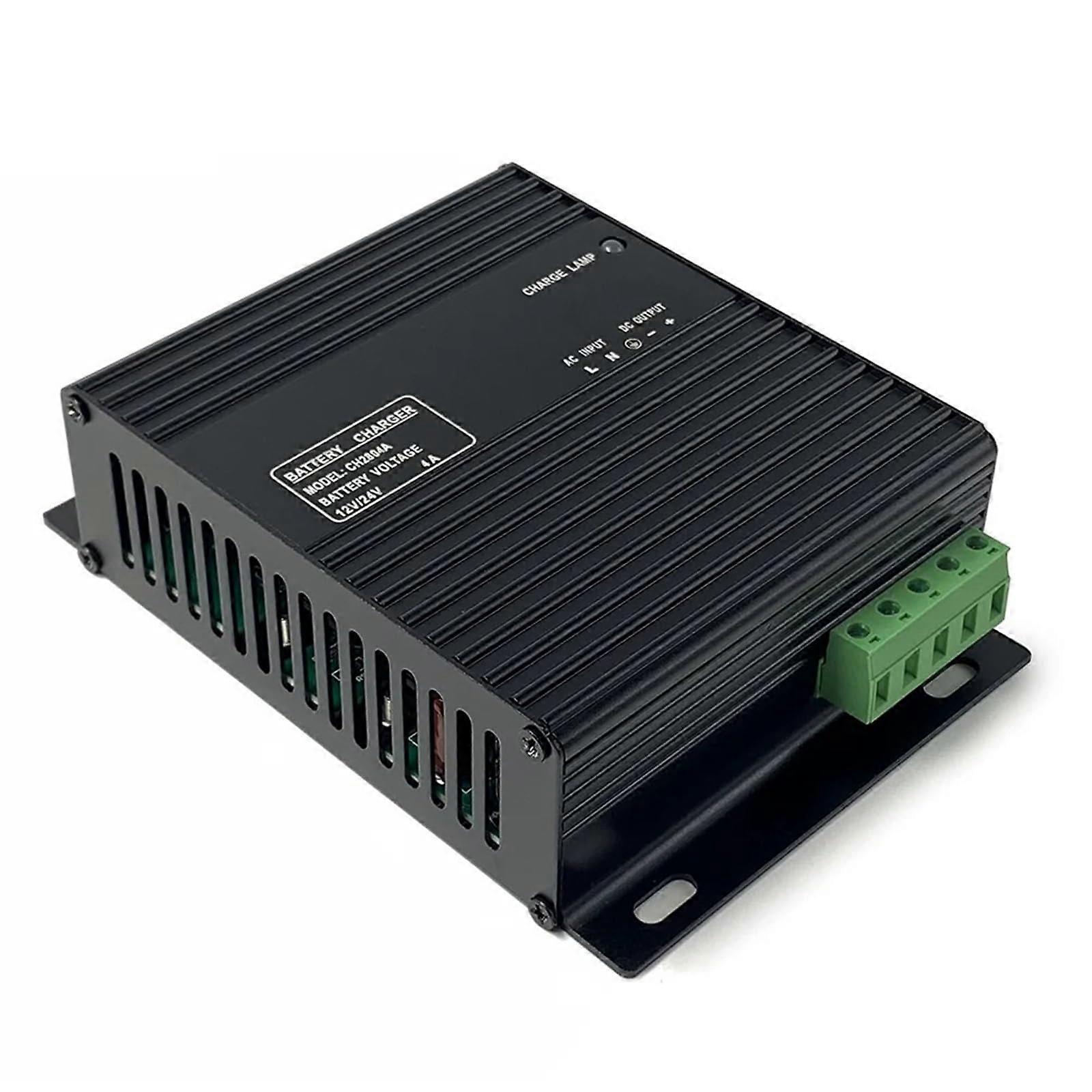 CH2804 4A Automatic 12V to 24V Battery Charger with Intelligent Overcharge and Heat Protection