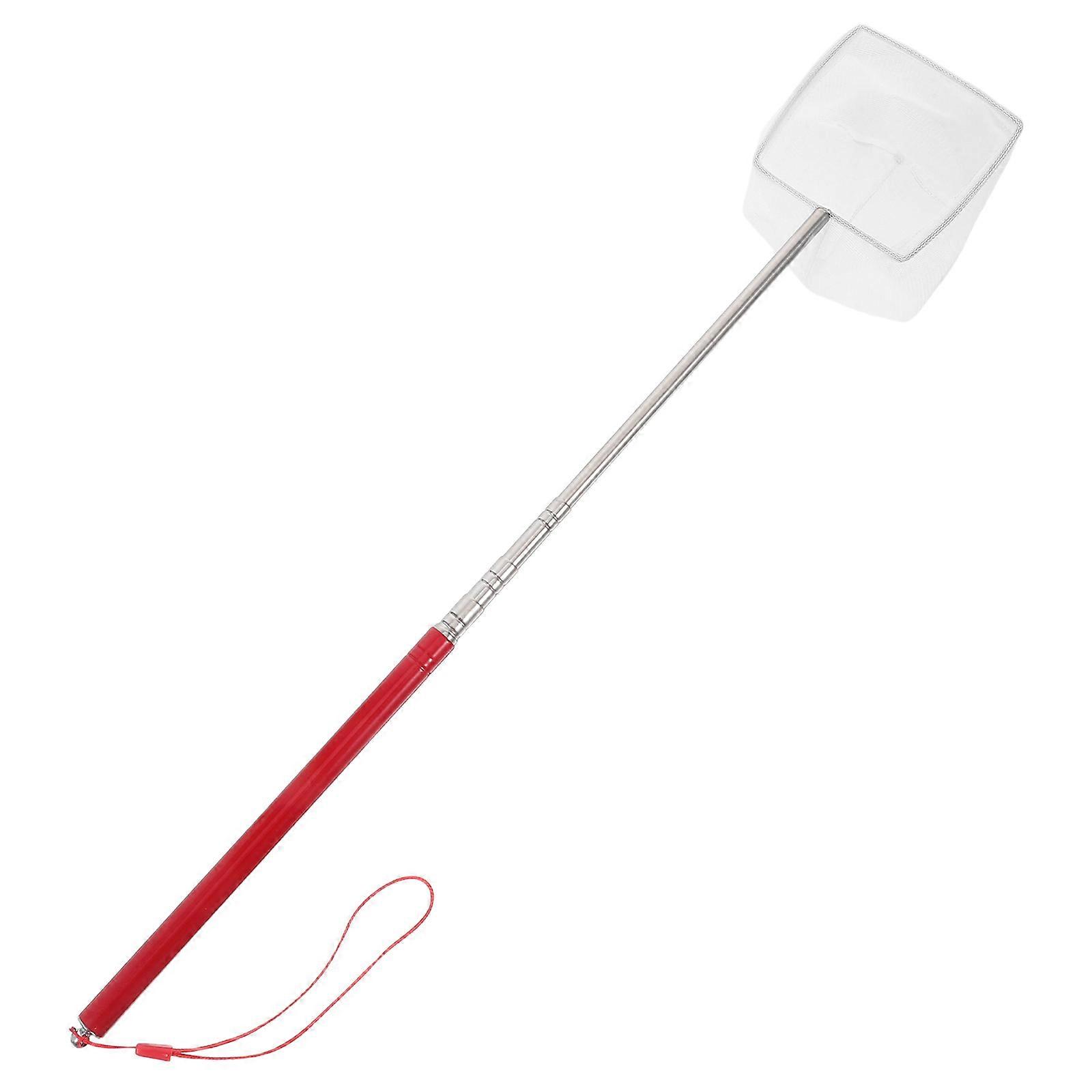 Red Telescopic Shrimp Net for Aquarium Maintenance Extendable