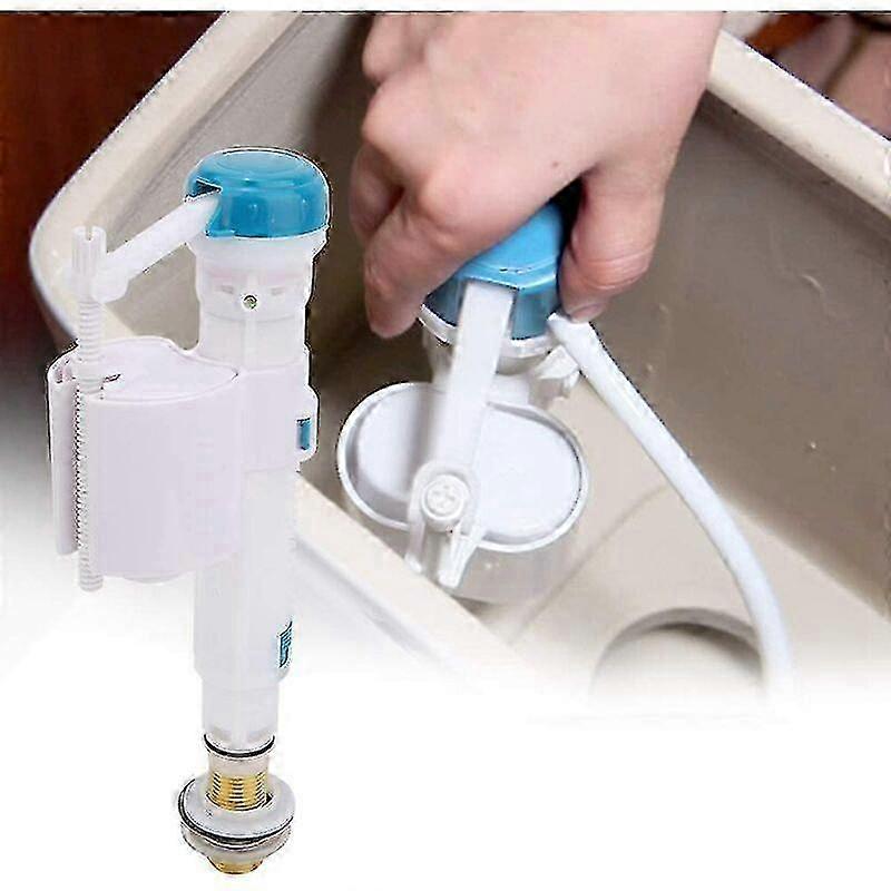 Horizontal Toilet Fill Valve, Reversible Float Valve compatible with Double Flush System