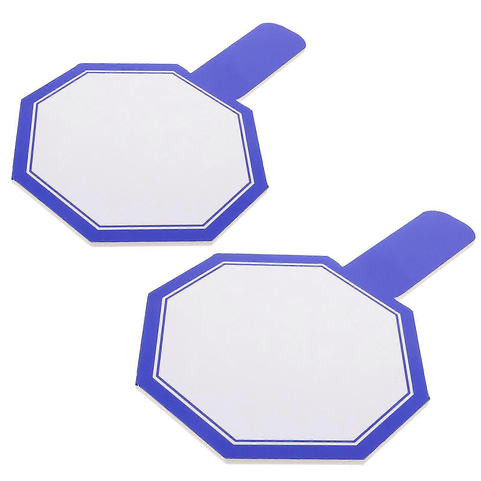 Dry Erase Paddles Handheld Double Sided Boards for Classroom Voting 2Pcs