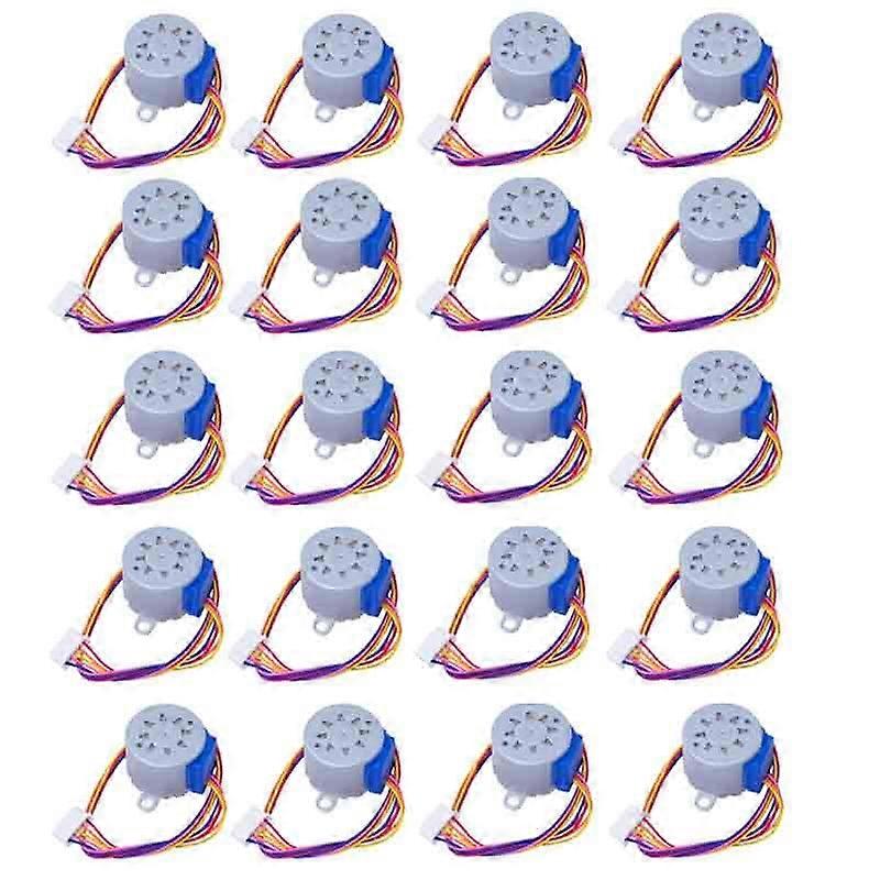 24BYJ48 Stepper Motor 20pcs DC 12V Micro Reduction 4-Phase 5-Wire High Torque Precision Motor