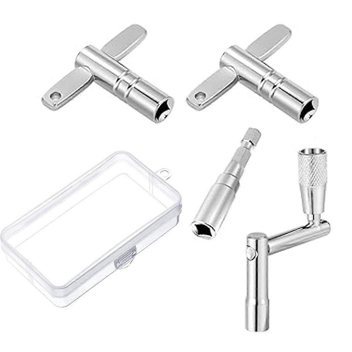 Drum Key Set, Drum Tuning Kit with Drill Bit, Speed Drum Key, Standard Drum Keys, Multi Tool for Dr