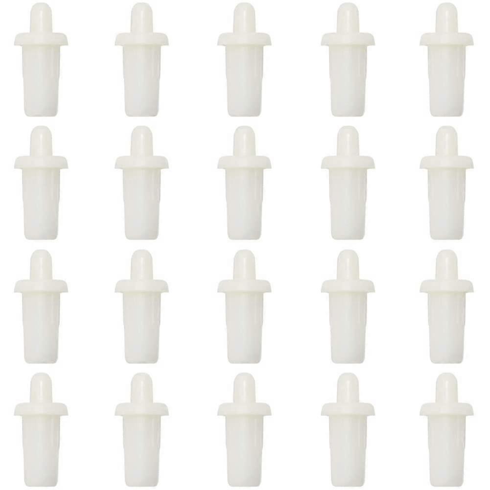 20pcs Spring Loaded Shutter  Pins for Plantation Shutter Replacement, White Durable Plastic
