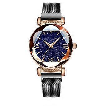 Orologio da donna con quadrante romano, stella magnetica, Milano con strass, set di braccialetti da donna, regalo, orologio, gioielli