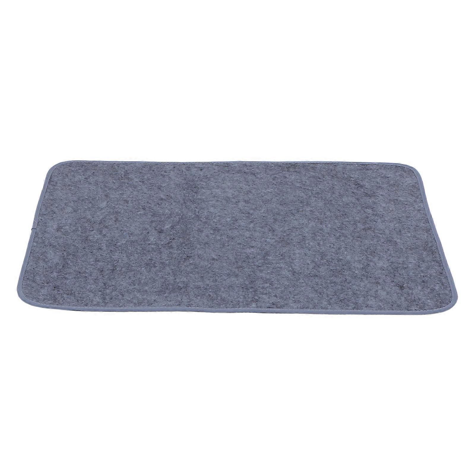 Grey Calligraphy Felt Mat for Desk Use and Smooth Writing