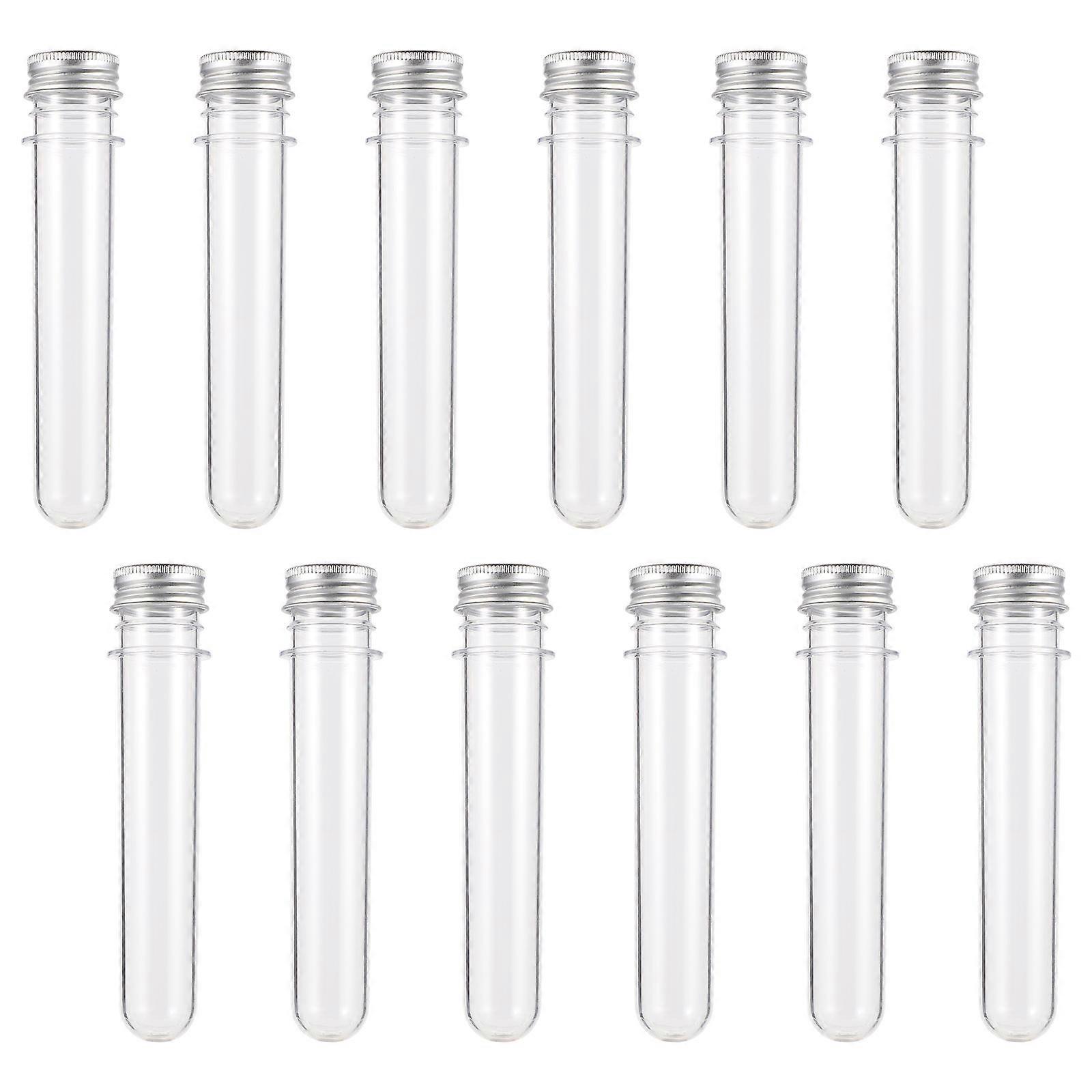 Bath Salt Bottles Transparent Multipurpose for Storage Use with 36Pcs Tubes