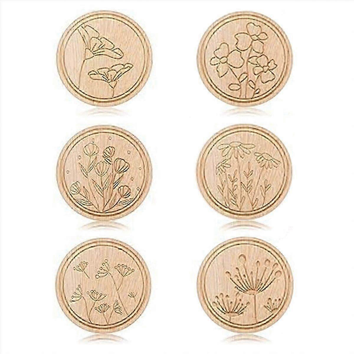 6 Pieces Flower Patterned Needle Keepers, Needle and Pin Holders