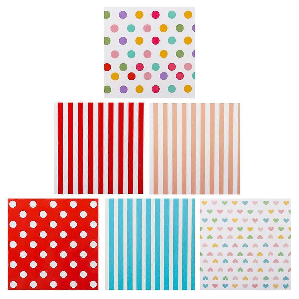 Multi Color Wrapping Paper Gift Paper for Wrapping Use 6 Sheets