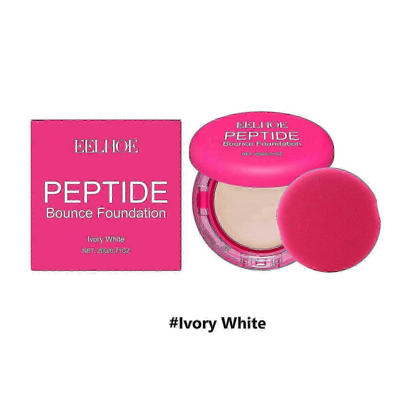 2025 Peptide-Infused Bounce Balm Foundation Concealers, Tri-Ceramide Complex for Mature Skin, Buildable Medium Coverage & Line Blurring