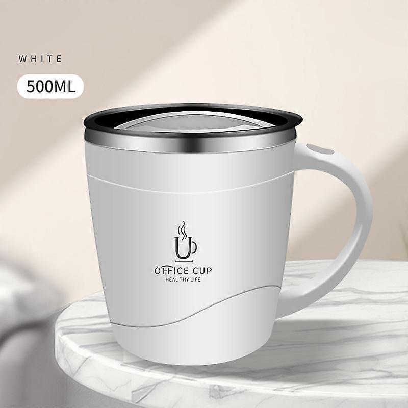 Tasse à café isotherme en acier inoxydable 304 de haute qualité avec poignée, étanche, convient pour le café, le thé et les boissons chaudes et froides.