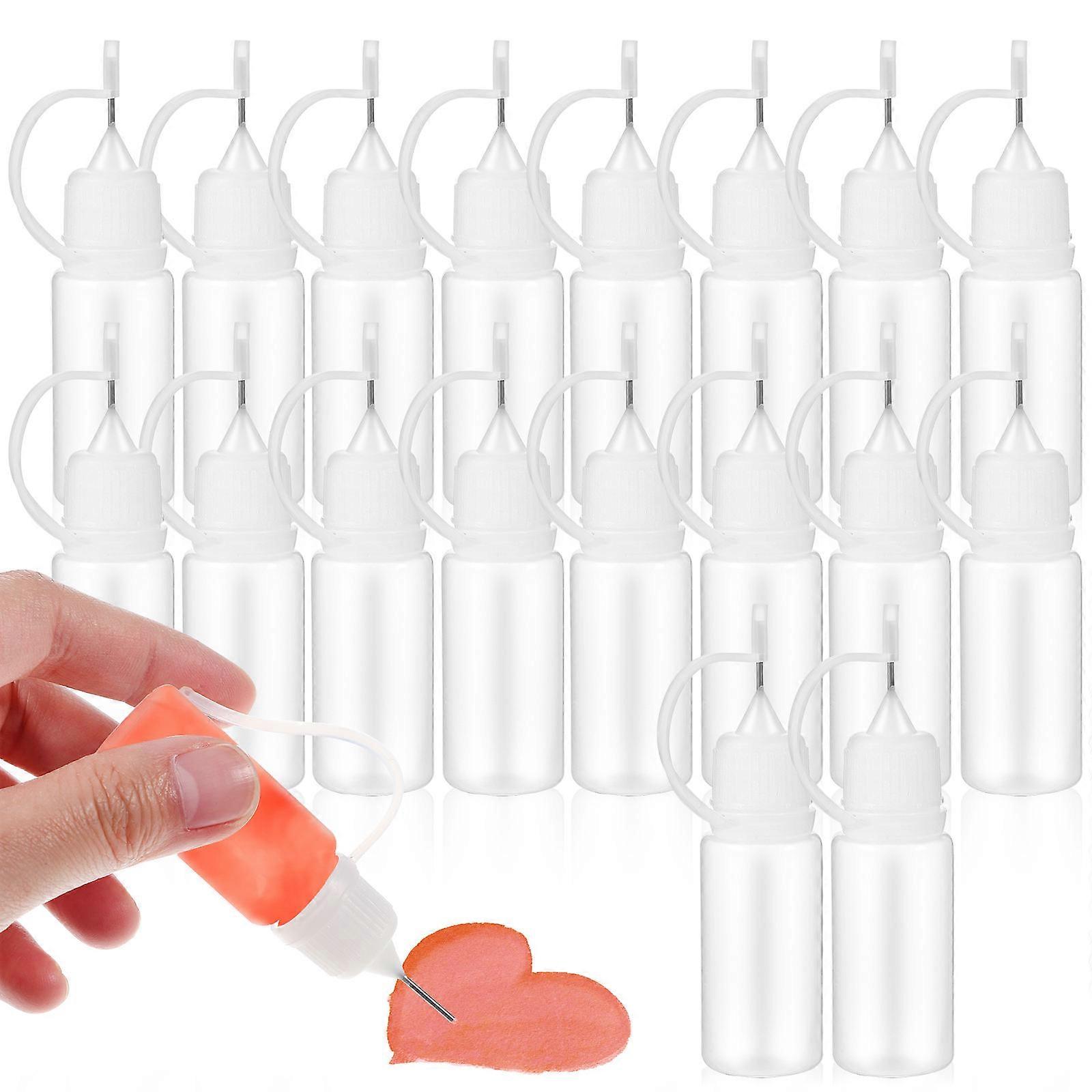 Glue Bottle Empty for DIY Tools 100Pcs Needle Tip Applicator Bottles