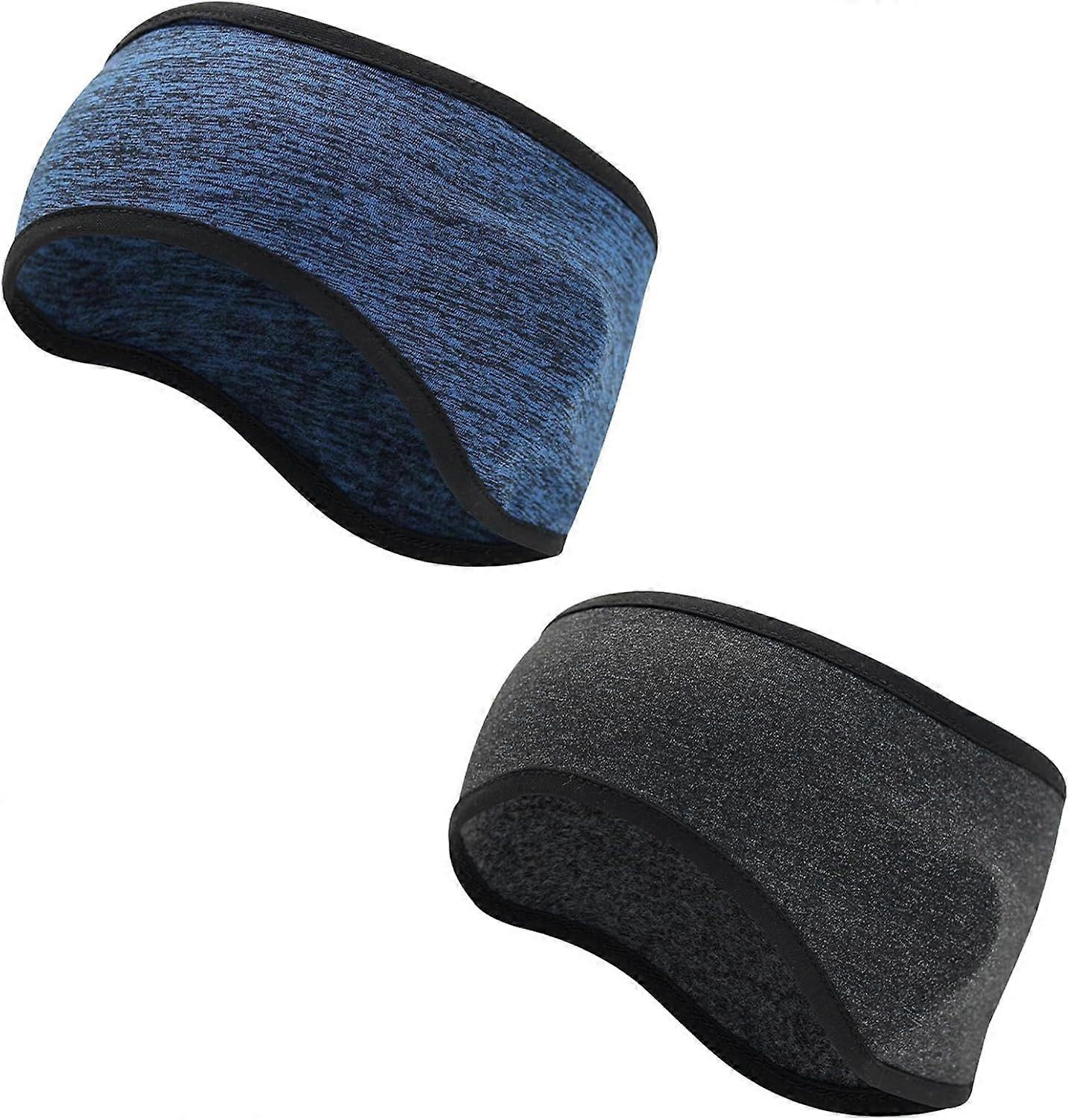 Two-piece winter noise-canceling headband and earmuffs set