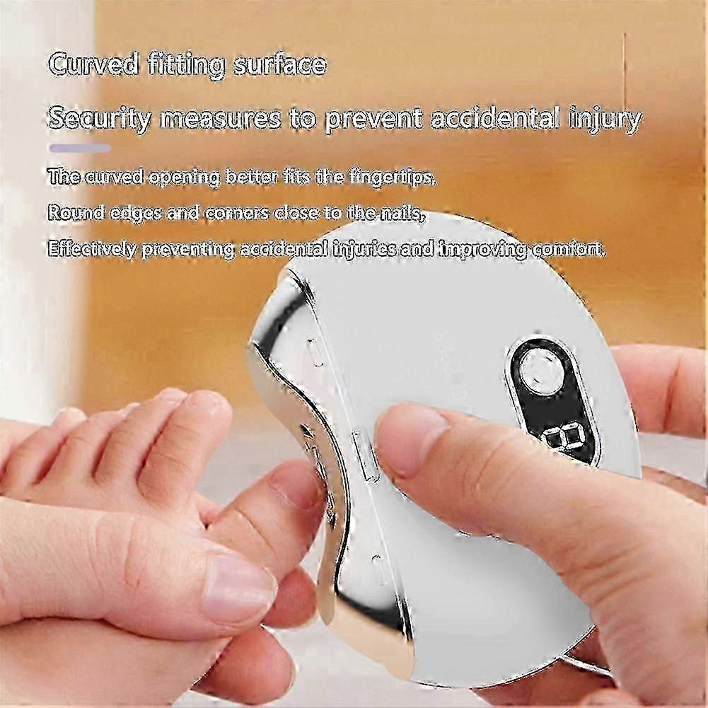 Electric Nail Clippers for Thick Nails - USB Rechargeable Trimmer Cutter