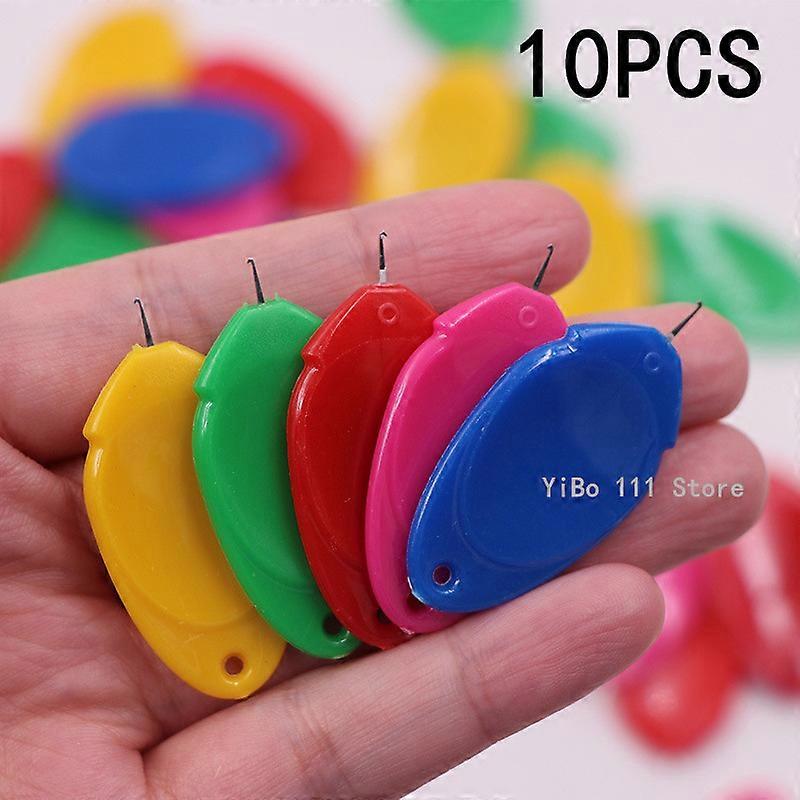 10/20/50/100PCS Random Color Needle Threader Stitch Insertion Tool For Sewing Machine Wire Loop Needleswork Threader Sewing Tool