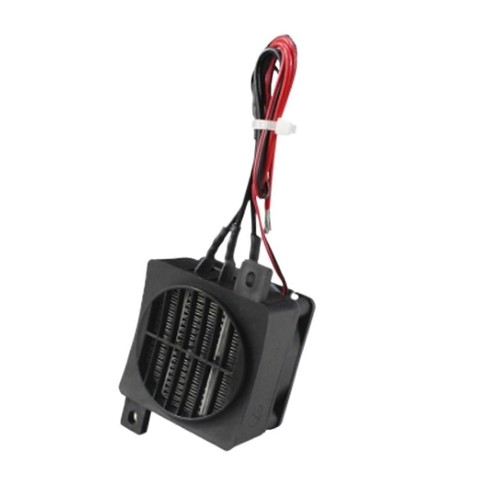 24V PTC Fan Heater with Fast Heating, Automatic Temperature Control, Energy Saving, Black 80W Ref: 4989