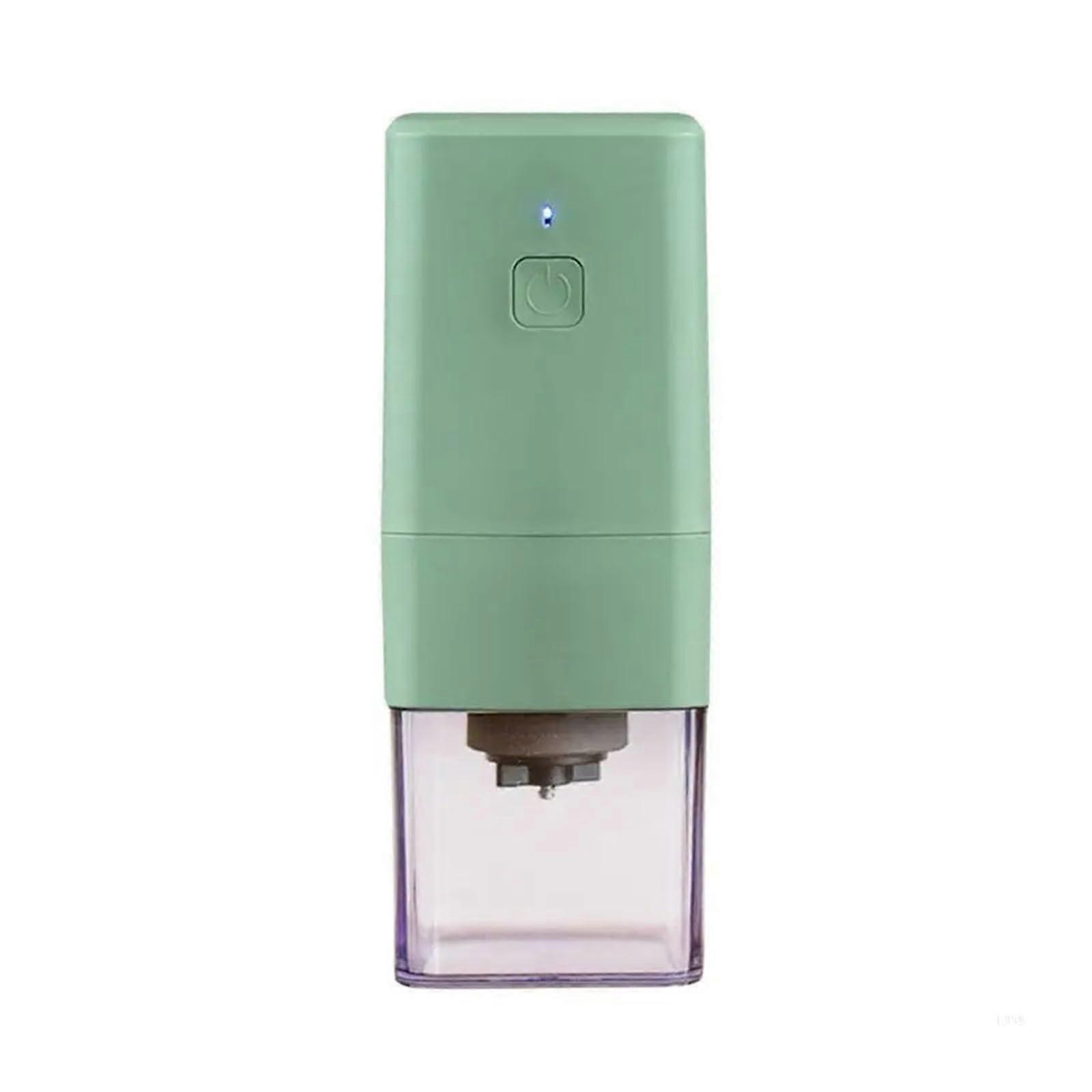 Portable Electric Coffee Grinder USB Rechargeable, Adjustable Grind, Quiet Motor, 2Pcs Green Set